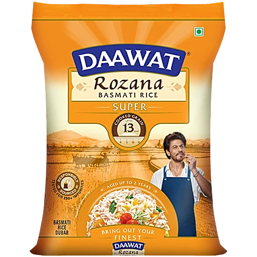 daawat-basmati-rice-rozana-super-90.webp Daawat Rozana Super Basmati Rice, 5 kg - Image 1